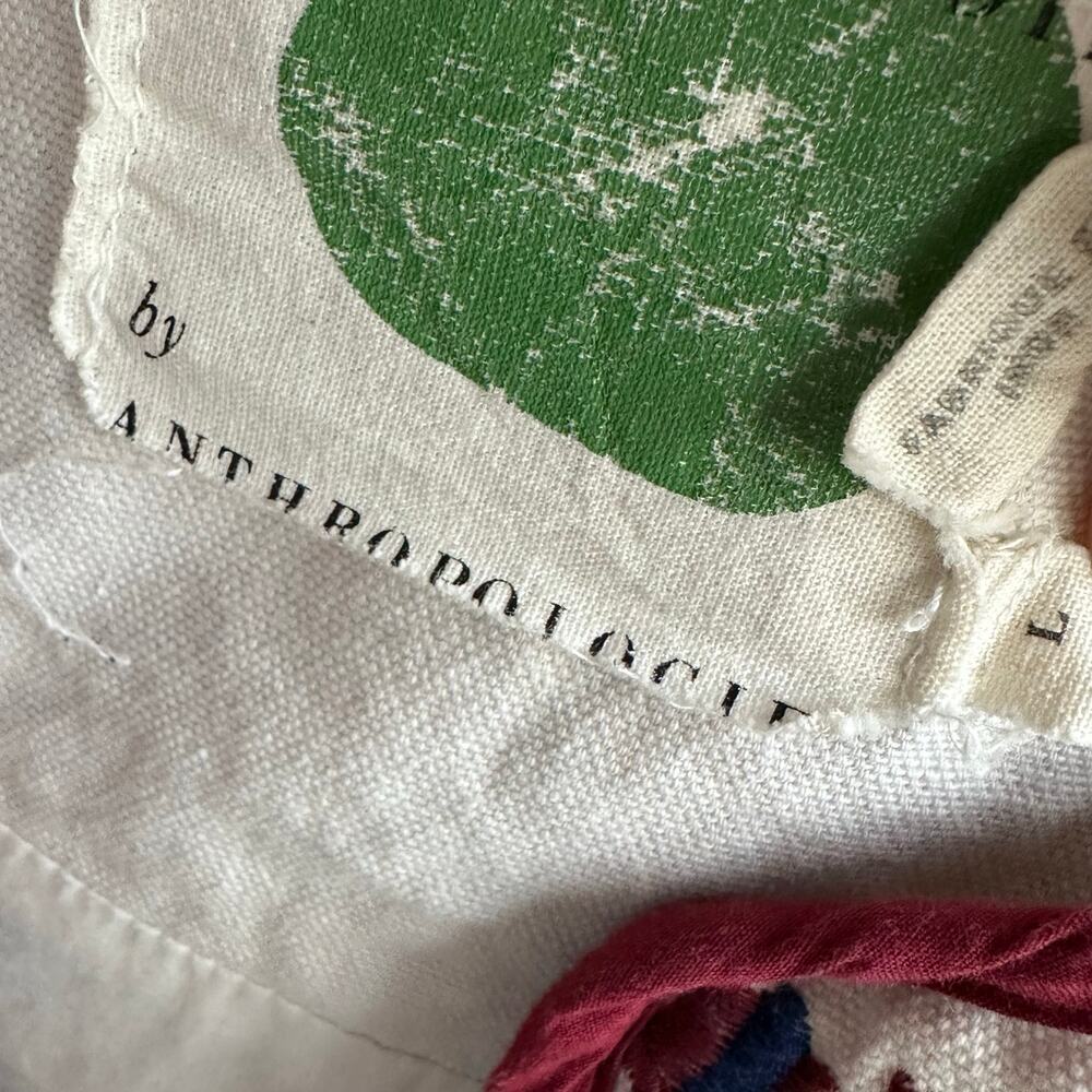 Anthropologie Greenwich Embroidered Open Cropped Jacket - Picture 7 of 8